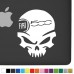 Fiat 500 Badass Skull Decal